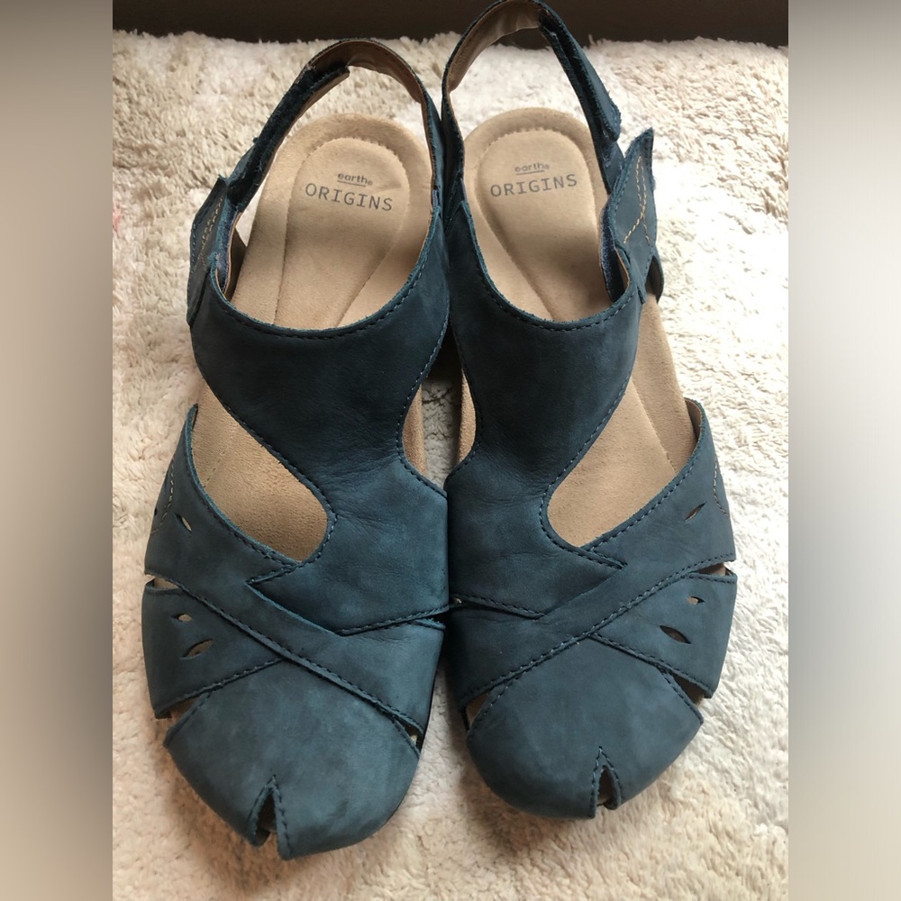 Earth Origins Women's Teal Sandals